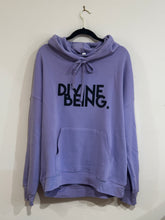 Load image into Gallery viewer, Lavender with Charcoal Divine Being Hoodie

