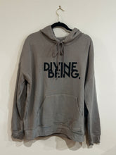 Load image into Gallery viewer, Gray with Charcoal Divine Being Hoodie
