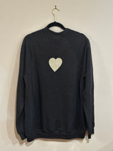 Load image into Gallery viewer, Charcoal with Cream Divine Being Crewneck
