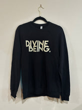 Load image into Gallery viewer, Vintage Black with Cream Divine Being Crewneck
